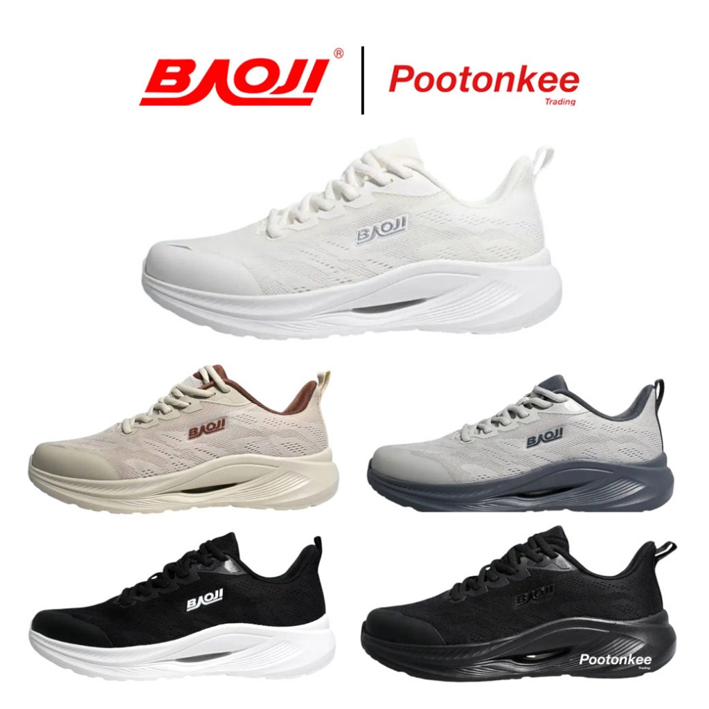 Baoji BJM 947 รองเท้าผ้าใบบาโอจิ รองเท้าผ้าใบผู้ชาย ผูกเชือก ไซส์ 41-45