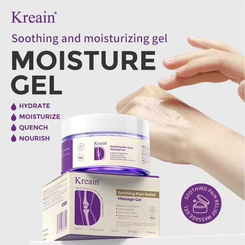Kreain Nature เจลบำรุงผิวกาย บรรเทาอาการข้อเข่าบวม ปวดเมื่อย สีม่วง (ซื้อ 1 แถม 1)  50g/100g