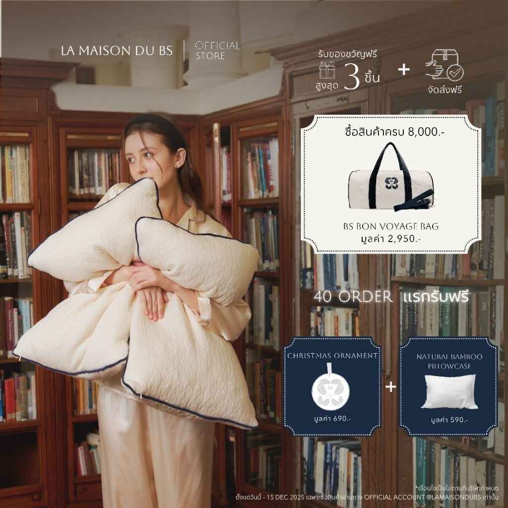 หมอน ออร์แกนิก La Maison du BS ( Original Size Organic Pillows )