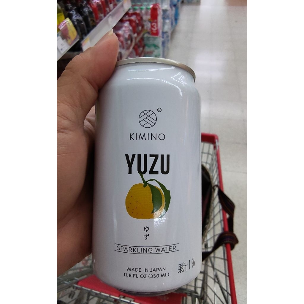 ecook เครื่องดื่ม สปาร์คคลิ่ง รส น้ำส้มยูซุ บ้วย fuji kimino yuzu ume sparking water 350ml