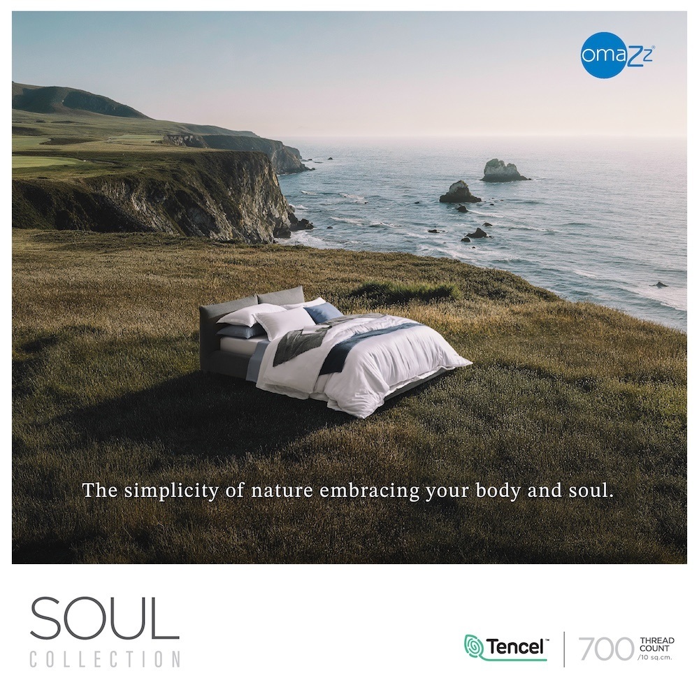 Omazz ผ้านวม รุ่น SOUL เส้นใยความละเอียด 700 เส้นด้าย สัมผัสความนุ่มละมุน อ่อนโยนต่อผิวพรรณ ส่งฟรี