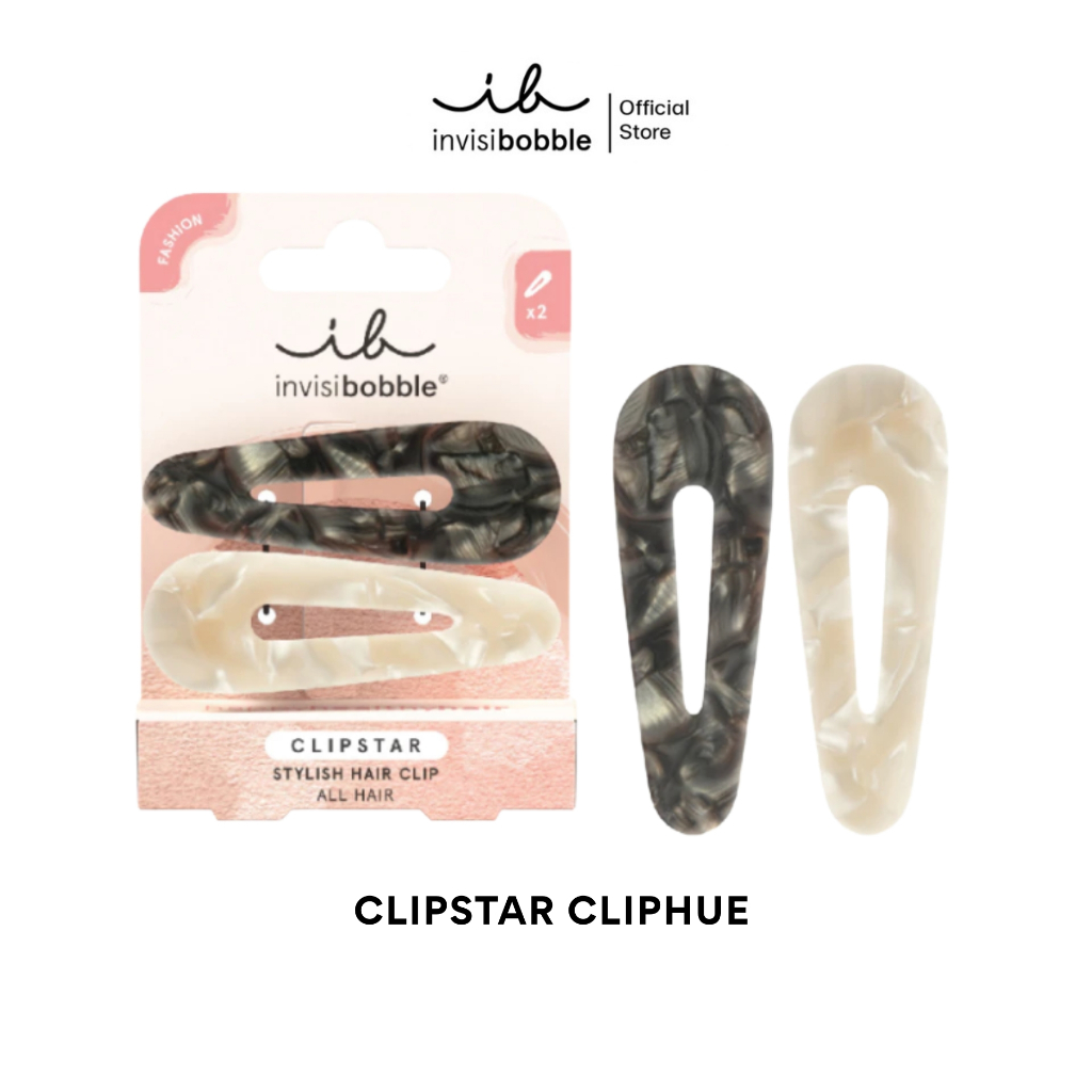 invisibobble กิ๊บหนีบผม กิ๊บติดผม ถนอมเส้นผม รุ่น Clipstar Cliphue (1 กล่องบรรจุ 2 ชิ้น)