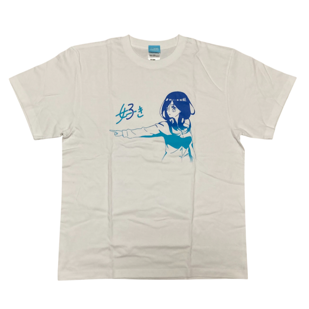 Anime The Quintessential Quintuplets Miku Nakano T-Shirt Men's White Mint Condition【Direct from Japa