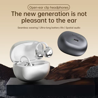 หูฟังบลูทูธไร้สายแบบหนีบหู J70 Ear-clip Design บลูทูธล่าสุด 6.0 เบสหนักแน่น ลดเสียง ดีเลย์ต่ำ เหมาะสําหรับ ไอโฟน Android