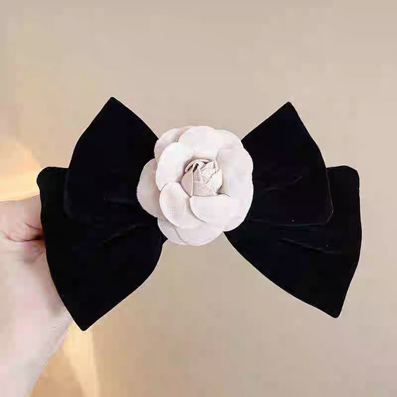 Rubuyou กิ๊บติดผม ผ้ากํามะหยี่ ประดับโบว์ สีดํา ย้อนยุค เข้ากับทุกการแต่งกาย สําหรับผู้หญิง เครื่องประดับผมแฟชั่น-COD💖 - รูปที่ 7