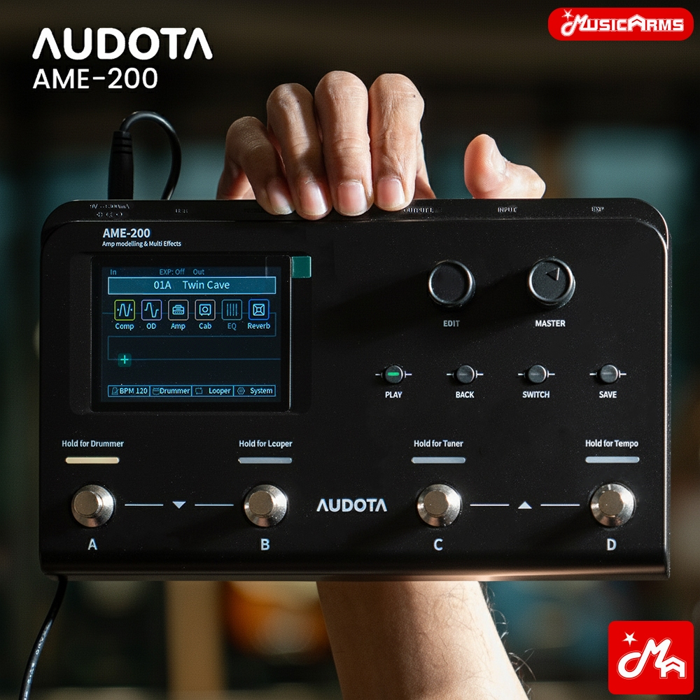 Audota AME-200 Amp Modelling & Multi Effects เอฟเฟคกีตาร์ รับประกันศูนย์ Music Arms ราคา ถูกที่สุด ดีลบีเคเค แกลเลอรีภาพที่ 2
