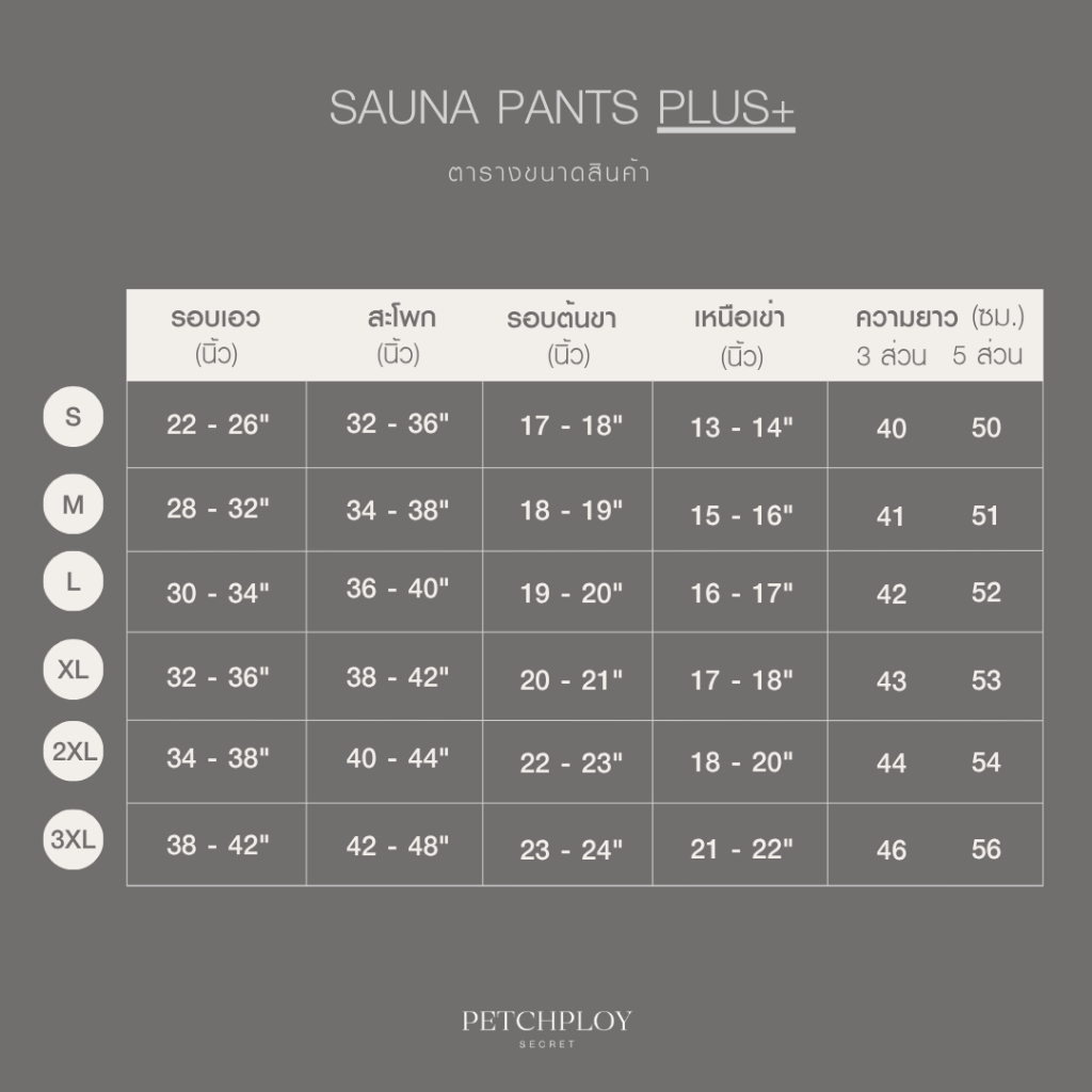PETCHPLOYSECRET Sauna Burning Pants Plus+ กางเกงซาวน่า เรียกเหงื่อ รุ่นใหม่ เร่งเผาผลาญ ไม่ม้วนที่แรกในไทย ราคา ถูกที่สุด ดีลบีเคเค แกลเลอรีภาพที่ 9