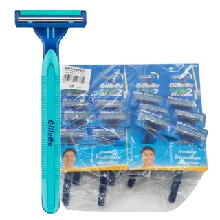 มีดโกนหนวด 2 ใบมีด ยิลเลตต์ บลู 2 เฟล็กซ์ซี่ แพค 12 ชิ้น / Gillette Blue 2 Flexi Razor with 2 Blades, Pack of 12 Pieces