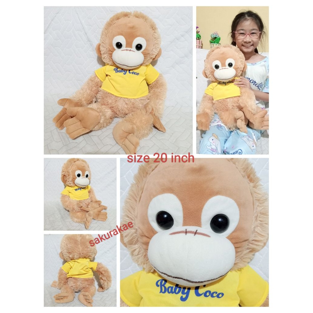 (พร้อมส่ง) ตุ๊กตาลิง ลิงโคโค่ เบบี้โคโค่ Baby Coco โล๊ะช็อปมือ1 ตุ๊กตาลิขสิทธิ์แท้  ตุ๊กตาผ้า