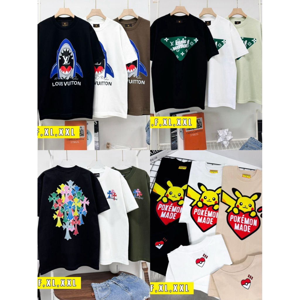 เสื้อยืดoversizeผ้าคอนตอนใส่สบาย