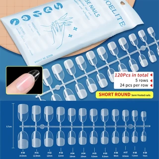 Nawoelite ทำเล็บ เล็บปลอม pvc เล็บปลอมติดง่าย "เล็บปลอม PVC แพ็คใหญ่120 แผ่น แบบบาง+โค้งธรรมชาติ ใช้ง่ายทุกโอกาส"