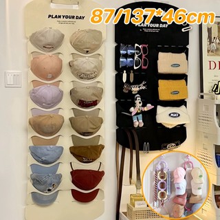 ที่แขวนหมวกสักหลาดหลังประตู แขวนได้หลายหมวก ใช้ในบ้าน ห้องแต่งตัว สำหรับหมว เบสบอล หมวกแก๊ป ขนาด 2 แบบ