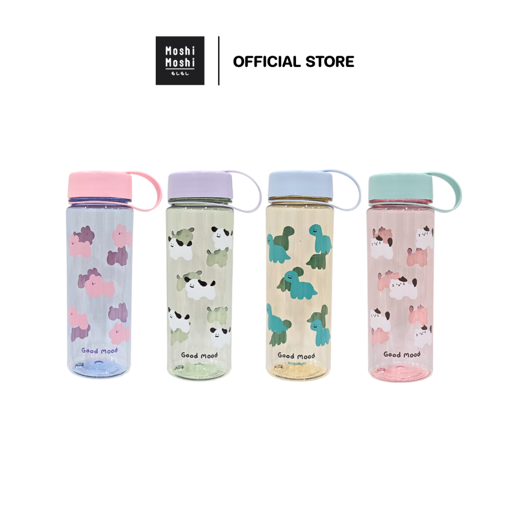 Moshi Moshi ขวดน้ำพลาสติก มีฝาปิด ขวดน้ำพกพา ปริมาณ 575 ml. รุ่น 7100072115-72122