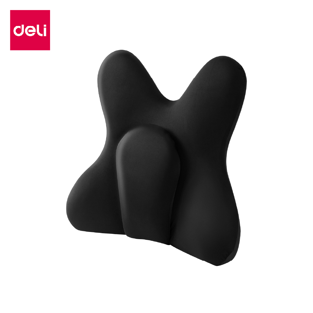 Deli เบาะเพื่อสุขภาพ เบาะรองหลัง ไม่ปวดเมื่อยหลัง ออกแบบตามสรีรศาสตร์ นุ่มสบาย Lumbar Support