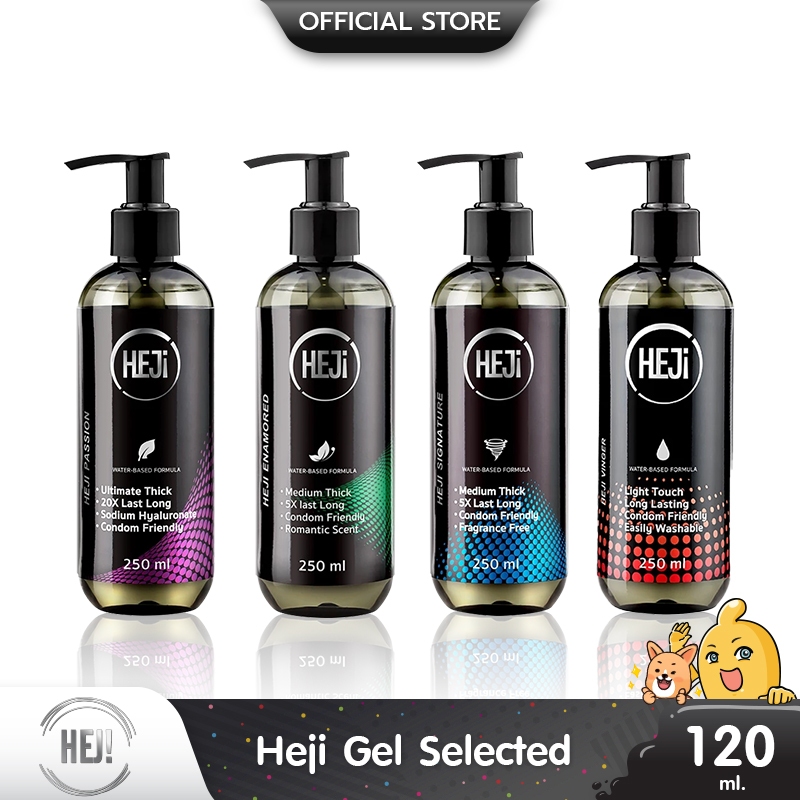 Heji (เฮย์ จิ) เจลหล่อลื่นสูตรน้ำ แห้งช้า ลื่นหลายระดับ กลิ่น Romantic Scent ขนาด 250ml (1 ขวด)