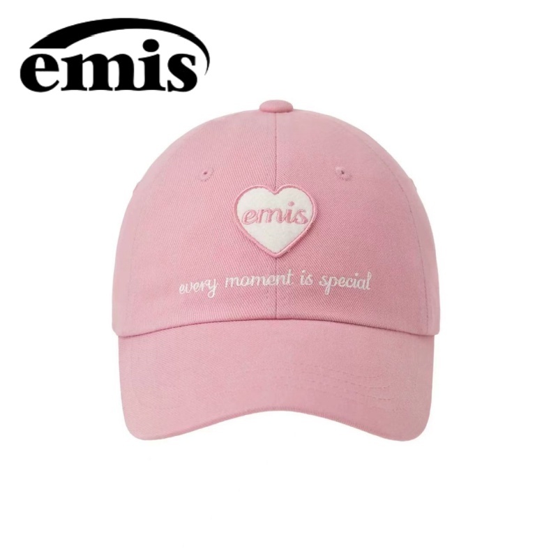 🇰🇷 EMIS🔥LANSHOP HEART WAPPEN BALL CAP หมวกกันแดด/หมวกเกาหลี/ที่บังแดด 8Color🧢