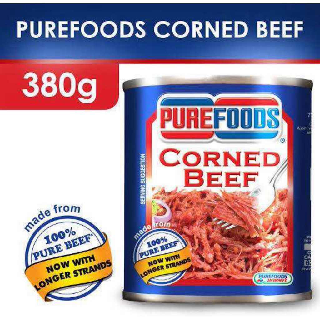 Purefoods Corned Beef 380g (expiry July 27 2027)