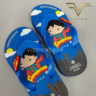 VIDVIEW มีส่งด่วน รองเท้าแตะเด็ก Adda 81G2W แบบหนีบ ลาย Superman