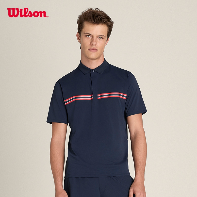 Wilson Men BASELINE Technical Polo เสื้อโปโล WM00507531DBC Official Store