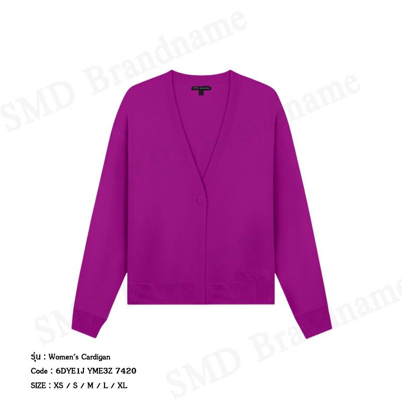 Armani Exchange เสื้อคาร์ดิแกนผู้หญิง รุ่น A/X Women's Cardigan Code: 6DYE1J YME3Z 7420