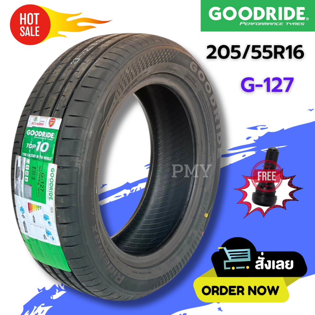 205/55R16 ยางรถยนต์ ยี่ห้อ Goodride รุ่น G-127 (ล็อตผลิต25) (ราคาต่อ1เส้น)