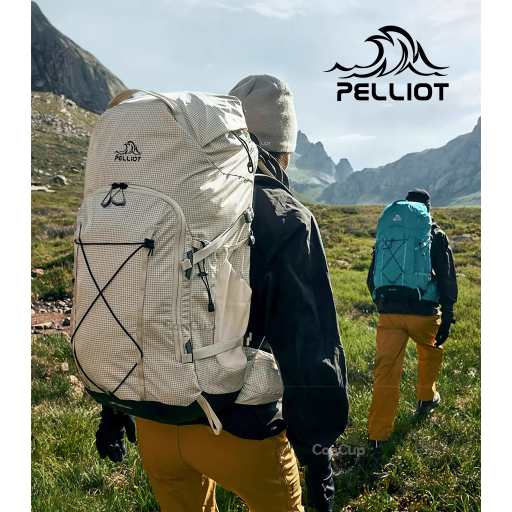 Pelliot กระเป๋าเป้เดินป่า เป้เเบ็คเเพ็ค 38L Backpack + ถุงคลุมกันฝน