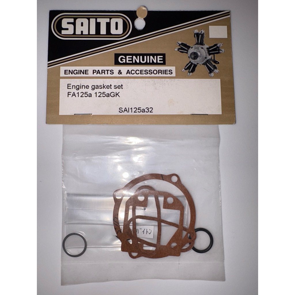 Saito Engine Parts & Accessories # SAI125a32 Engine gasket set  for FA125a 125aGK