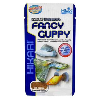 Hikari Fancy Guppy 22g. อาหารสำหรับปลาหางนกยูง