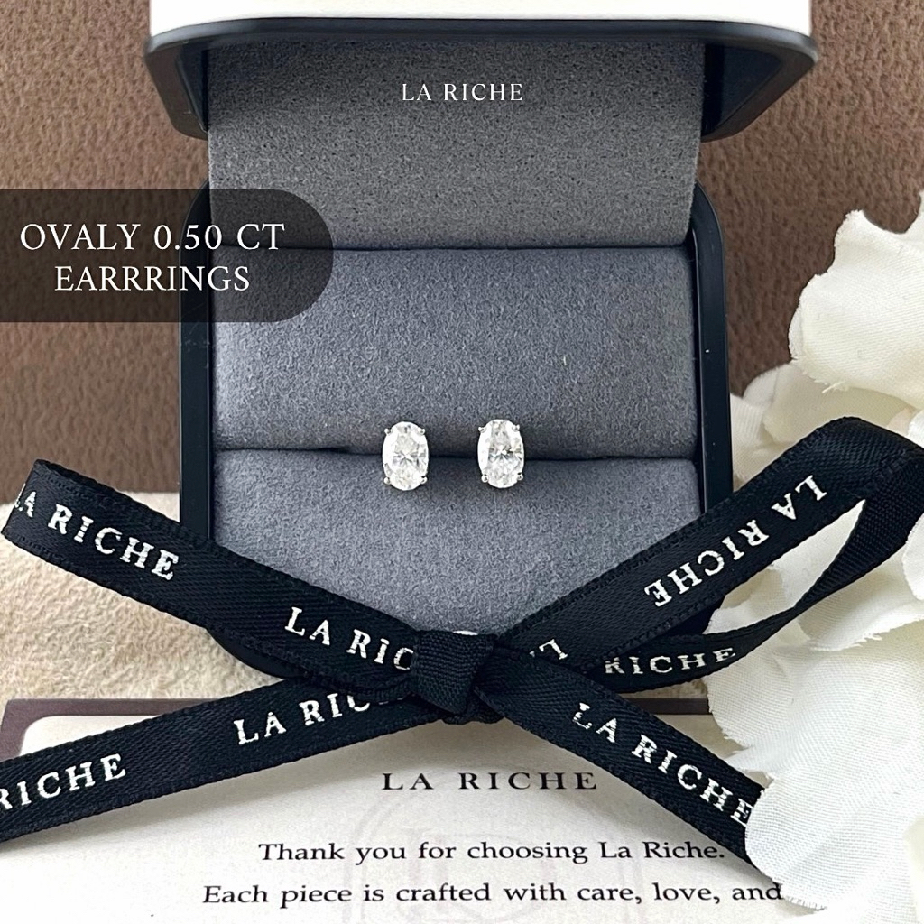 Ovaly Earrings (0.50ct รูปที่ 2