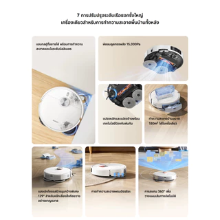 Xiaomi Robot Vacuum S40 Pro /S40 /S40C หุ่นยนต์ดูดฝุ่น | แรงดูด 15000Pa | การสแกน 360° | ป้องกันการพันกัน