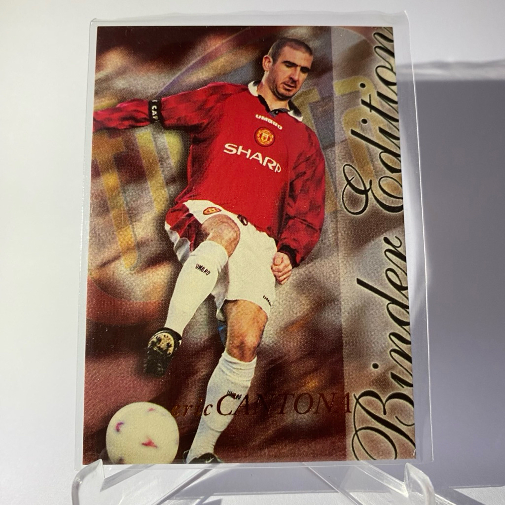 การ์ดนักฟุตบอล ERIC CANTONA , MANCHESTER UNITED, BINDER EDITION, FUTERA 1997