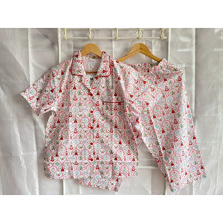 Wacoal WN9E04 ชุดแขนสั้น+กางเกงขายาว 5 ส่วน คอปก  ผ้าเนื้อบา…