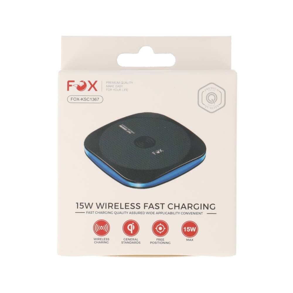 ที่ชาร์จไร้สาย FOX HaloPad 15W Wirelss Fast Charging by Banana IT - รูปที่ 5