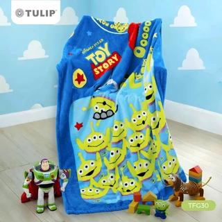Tulip Fleece ผ้าห่มขนแกะเทียม TFG30 Little Green Man ดิสนีย์ Disney pixar Toy Story ผ้าห่มฟลีซ สัมผัสนุ่มพกพาสะดวก