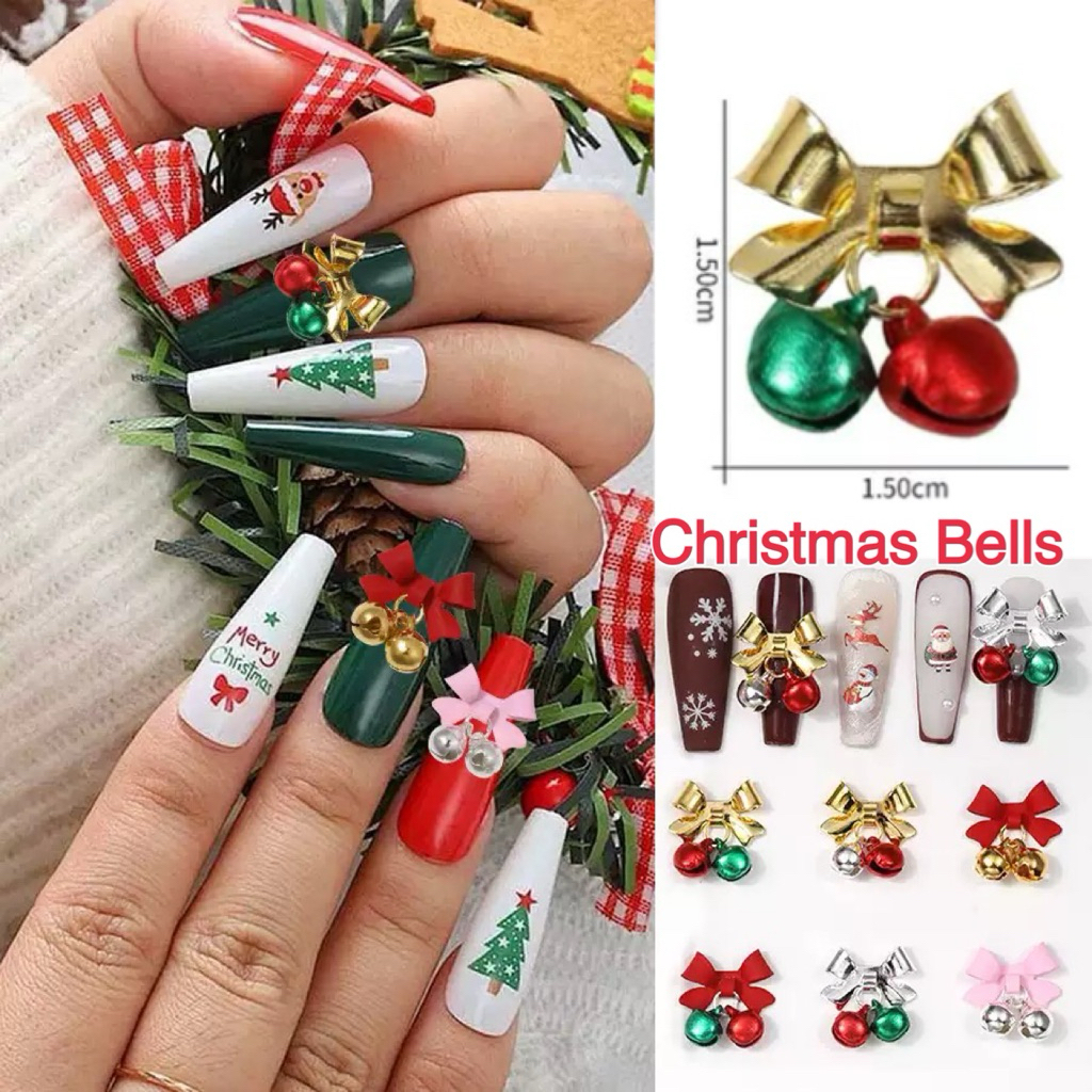 Christmas ของแต่งเล็บ โบ เทศกาลคริสมาส โบสวยน่ารัก