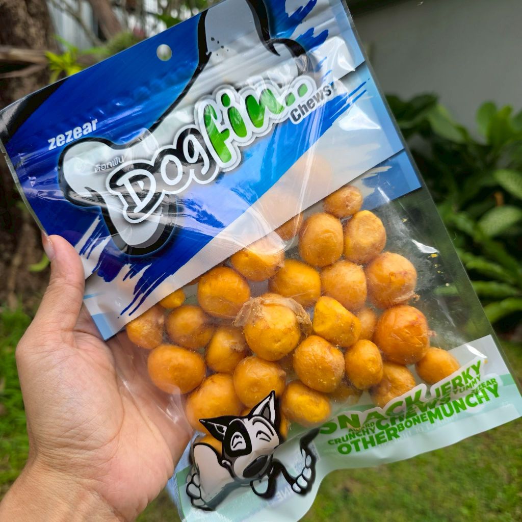 [สินค้าสั่งผลิต] Dogfin ไข่แดงฟรีซดราย (Freeze Dried) อาหารว่างโปรตีนสูง สำหรับสุนัขและแมวทุกสายพันธุ์