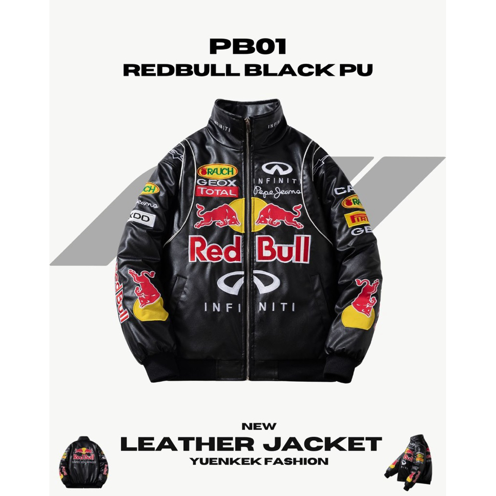 F1 jacket custom pu 🏁 แจ็คเก็ทหนัง pu🔥 Racing jacket 🏎️