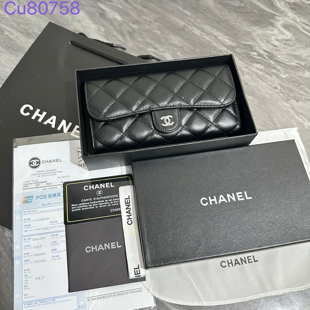 กระเป๋าตังค์ใบยาวผู้หญิงสินค้า👍🏻💯 งานมีกล่อง📦✅ สินค้าตรงปกขนาด7.5“นิ้ว - รูปที่ 2