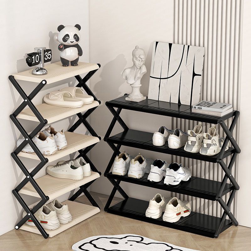 Ubear ชั้นวางรองเท้า  Xประหยัดพื้นที่ 3/4/5 ชั้น ชั้นวางรองเท้าสแตนเลส โครงสร้างแข็งแรง ประกอบง่าย