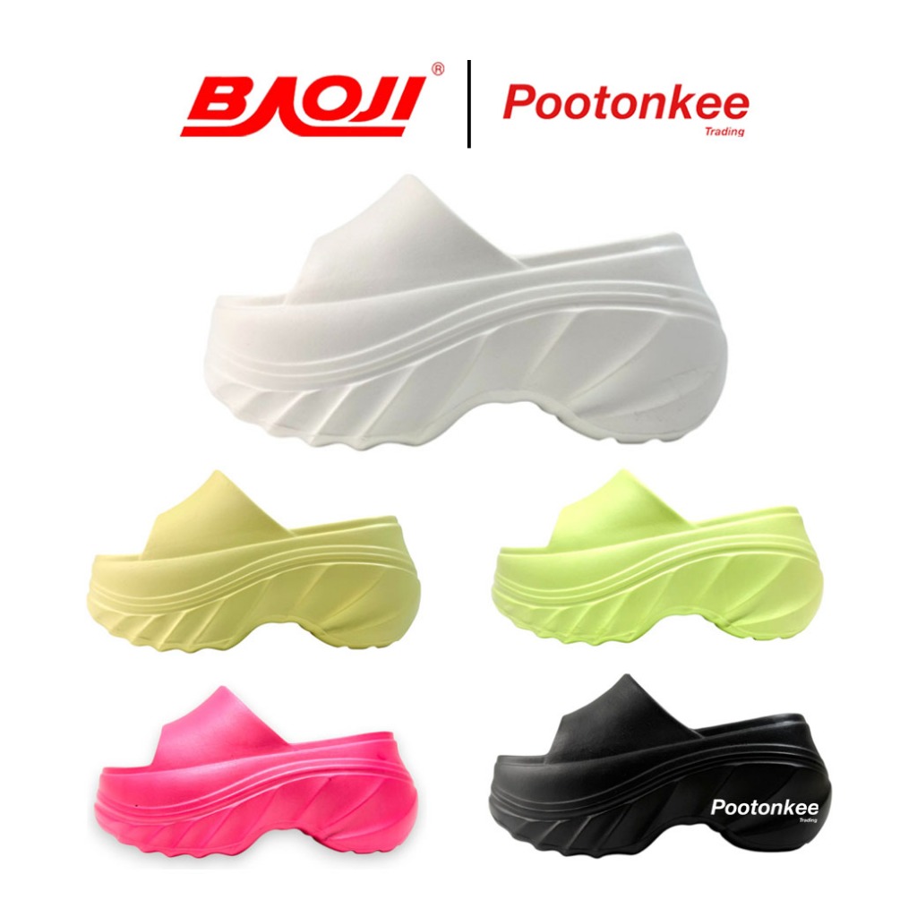 BAOJI บาโอจิ รุ่น BO37-148 รองเท้าแตะ รองเท้าแบบสวมผู้หญิง