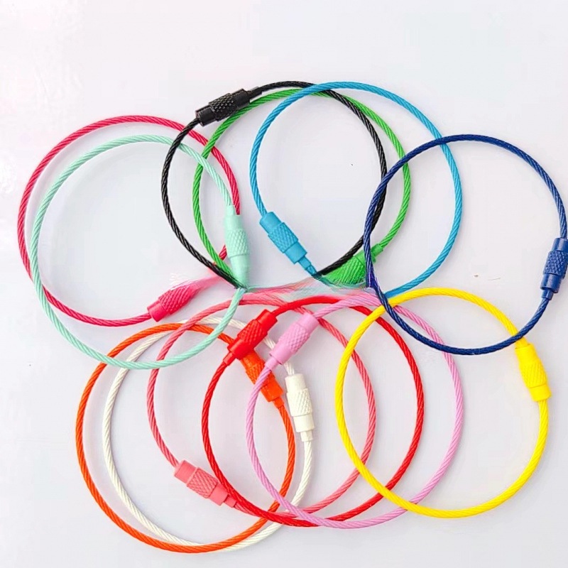 วงแหวนลวดพวงกุญแจ  ห่วงสลิงหนา 1.5mm ห่วงกว้าง 5cm/ แพค 2 ชิ้น พร้อมส่ง