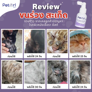[[แผลแห้งเร็วมาก]] Petori ขนาด 50 ml สเปรย์พ่นแผลสด แผลหนอง เชื้อรา คัน เกา ผื่นแดง หมาแมวExoticPet