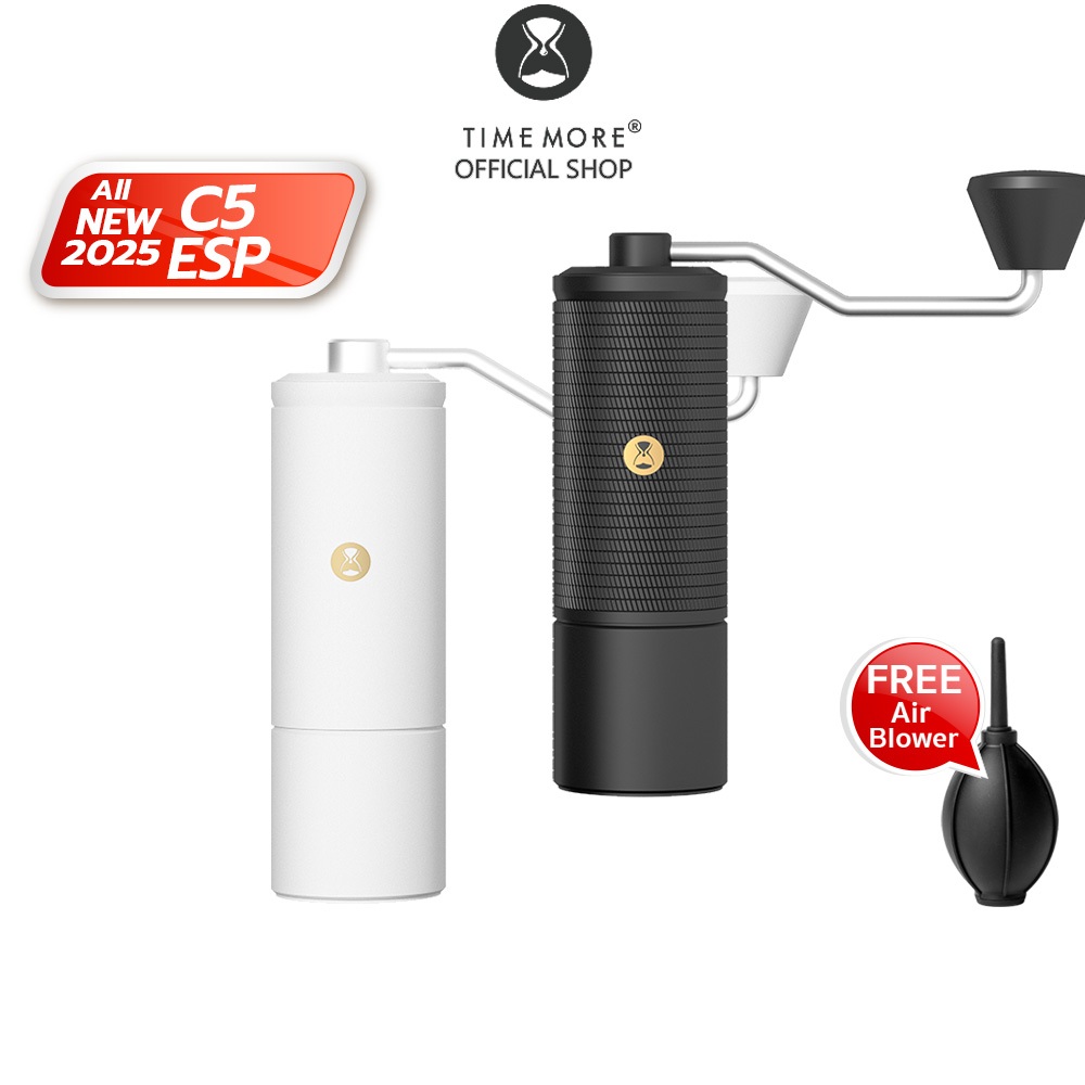 TIMEMORE OFFICIAL C5 ESP Manual Coffee Grinder (Black) เครื่องบดกาแฟมือหมุน เครื่องบดกาแฟ ประกัน 1ปี
