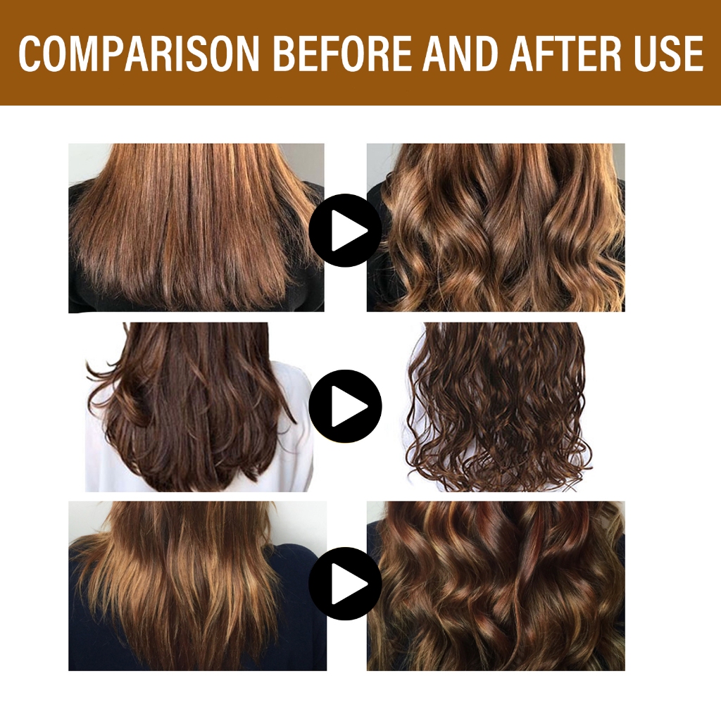 EELHOE ครีมจับลอนผม เซรั่ม จับลอนผม ให้ทำผมลอนสวย เงางาม และนุ่ม อย่างเป็นธรรมชาติ ปกป้องความร้อนจากการหน - รูปที่ 6