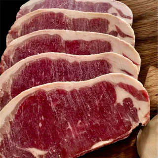 สเต็กเนื้อสันนอกโคขุน Sirloin ขนาด 1000 กรัม โคขุนแท้100%