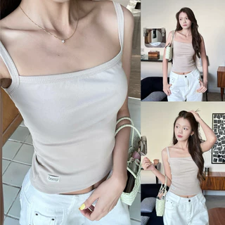 เสื้อสายเดี่ยวผู้หญิง คอเหลี่ยม ผ้านุ่ม ใส่สบาย ทรงสวย ใส่เที่ยว ใส่ทำงาน รุ่น Lana Top by BEMYCHIC