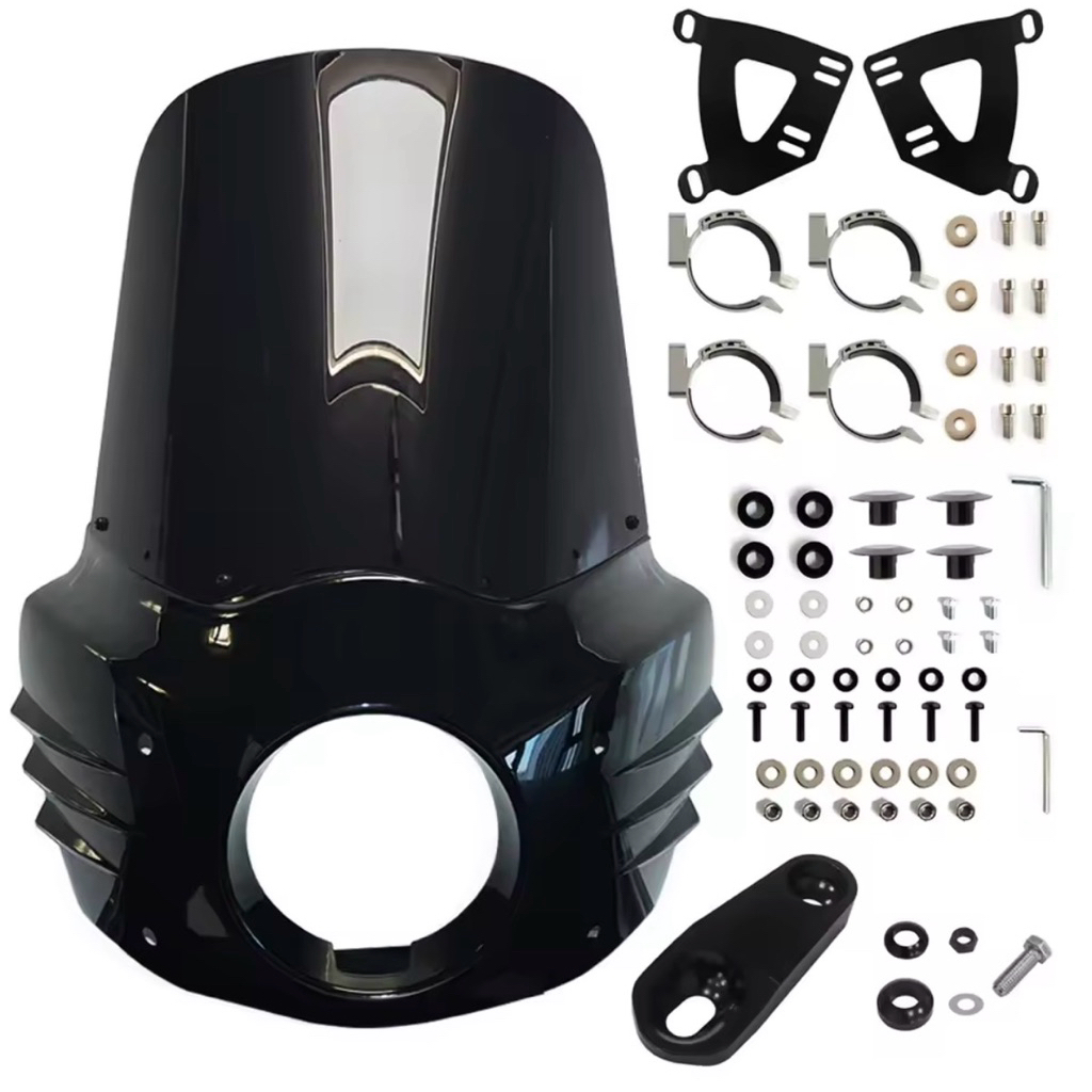 Fairing  Shark Fairing สําหรับ Harley Sportster 883 เหล็ก 883 XL883N XL1200 2011-2023