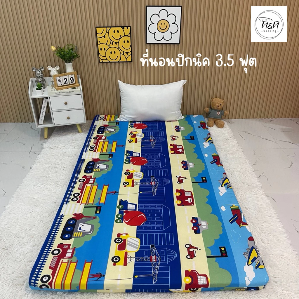 ที่นอนปิกนิค ลายการ์ตูน ขนาด 3.5 ฟุต หนา 3-4 นิ้ว ถอดซักได้ thumbnail 10