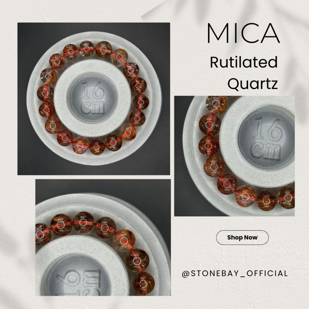 Mica Rutilated Quartz ไหมเศรษฐี