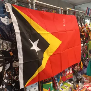 TIMOR LESTE ติมอร์เลสเต ธง เบอร์6 60x90cm เบอร์8 80x120cm Tec40store ไรท์สาระกับครูแว่น #ธงนานาชาติtec40